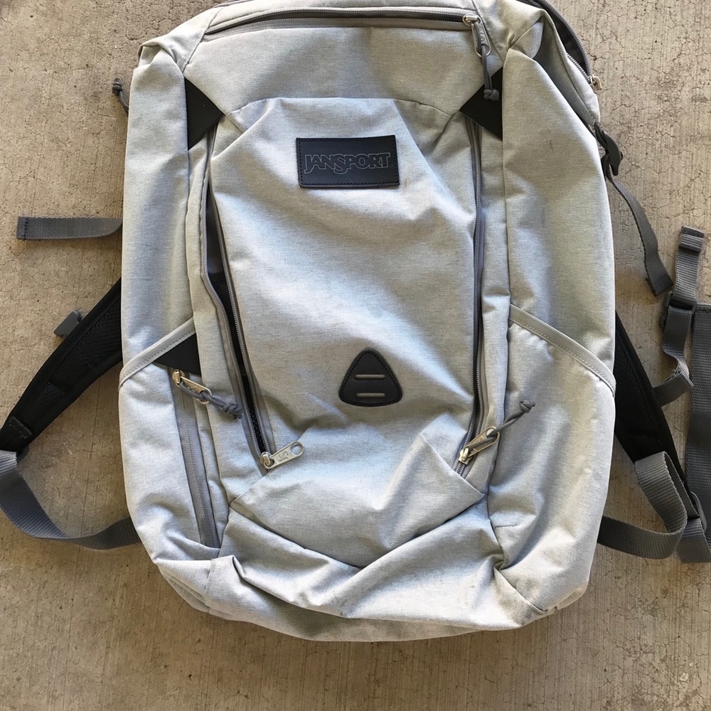Gray backpack
